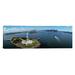 iCanvas Panoramic Aerial View of a Statue, Statue of Liberty, New York City, New York State Photographic Print on Canvas in Blue | Wayfair