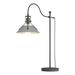 Hubbardton Forge Henry 27" Arched Table Lamp Metal in Gray | 27.1 H x 9.2 W x 20.4 D in | Wayfair 272840-SKT-20-82