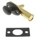 idh by St. Simons Solid Brass Mortise Door Bolt in Black | 3.5 H x 0.57 W x 2.5 D in | Wayfair 28500-019