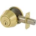 Delaney Hardware Callan Deadbolt Single Cylinder Deadbolt in Yellow | 2.5 H x 2.5 W x 0.93 D in | Wayfair 200S-US3