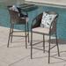 Ivy Bronx Spaeth 31" Patio Bar Stool w/ Cushion Wicker/Rattan in Brown | 44 H x 23 W x 22 D in | Wayfair 6A0FD4F84DA04D1D89EEFBD6BDF03E40