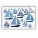 ArtWall Studio Pela Sunday on the Coast I Removable Wall Decal Vinyl in Blue/White | 18 H x 12 W in | Wayfair 2pel056a1218p