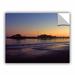 ArtWall Santa Barbara Pier At Sunset by Kathy Yates Photographic Print Removable Wall decal Canvas/Fabric in Blue | 18 H x 24 W in | Wayfair