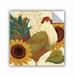 ArtWall Veronique Charron Spice Roosters I Wall Decal in White | 36 H x 36 W in | Wayfair 2cha023a3636p