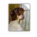 Charlton Home® Pierre Renoir Head Of A Young Woman, Late 19th Century Removable Wall Decal Metal in Brown | 32 H x 24 W in | Wayfair