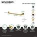 Kingston Brass Metropolitan Decorative Grab Bar Metal in Gray | 2.81 H in | Wayfair DR714241