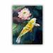 Bay Isle Home™ Koi & Lotus by Michael Creese Removable Wall Decal Canvas/Fabric in Green/Yellow | 18 H x 14 W in | Wayfair