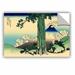 ArtWall Mishima Pass in Kai Province by Katsushika Hokusai Removable Wall Decal Canvas/Fabric in White | 24 H x 36 W in | Wayfair 0hok026a2436p