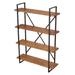 Gracie Oaks Mikesha Etagere Bookcase in Brown | 67 H x 47.5 W x 14 D in | Wayfair C62068F1D5454E6FB5ACBBA5BEA3C26E