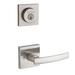 Kwikset Sydney Double Cylinder Interior Lever Set (Exterior Portion Sold Separately) in Gray | 5.7 H x 3.9 W x 3.7 D in | Wayfair 967SYLSQT15SMT