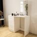 Latitude Run® Saito Vanity Set w/ Mirror Wood in Brown/Gray/White | 53 H x 35 W x 16 D in | Wayfair LDER4736 42535670