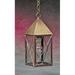 Longshore Tides Michaela 1-Light Outdoor Hanging Lantern Metal in Yellow | 14 H x 5.75 W x 5.75 D in | Wayfair 47FF92D14BE947D6A4930E1E1C9627DB