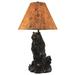 Loon Peak® Glynis Bear 32" Table Lamp Stone in Black/Gray | 32 H x 18 W x 18 D in | Wayfair LOPK5056 42387491