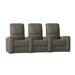 Latitude Run® Blaze XL900 Home Theater Sofa (Row of 3) in Gray | 44 H x 96 W x 40 D in | Wayfair LDER5906 45373059