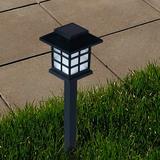 Pure Garden 1-Light LED Pathway Light Plastic in Black | 14.63 H x 3.25 W x 3.25 D in | Wayfair 50-12