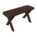 Loon Peak® Rodman Wood Picnic Outdoor Bench Wood/Natural Hardwoods in Brown/Green/White | 17 H x 33 W x 15 D in | Wayfair LNPK6191 38757743