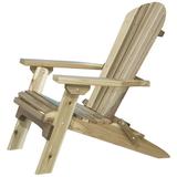Loon Peak® Adirondack Western Red Cedar Chair Wood in Brown | 36 H x 30 W x 36 D in | Wayfair LNPK7561 39269607