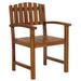 Longshore Tides Humphrey Teak Dining Chair Wood in Brown | 41 H x 24 W x 23 D in | Outdoor Dining | Wayfair LNTS2799 40649016