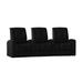 Latitude Run® Home Theater Row Seating (Row of 3) Microfiber/Microsuede in Black | 44 H x 106 W x 44 D in | Wayfair LTTN3442 44427517