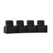 Latitude Run® Home Theater Row Seating (Row of 4) Microfiber/Microsuede in Black | 43.5 H x 160 W x 44.5 D in | Wayfair LTTN3445 44427613