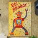 Marmont Hill 'Big Brobot' by Nicola Joyner Painting Print Canvas Art Canvas, Solid Wood in Red/Yellow | 30 H x 20 W in | Wayfair MH-NJOY-20-C-30