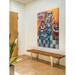 Marmont Hill 'A Sunny Garden Room' by Holly Wojahn Painting Print on Wrapped Canvas in Blue/Orange | 24 H x 16 W x 1.5 D in | Wayfair