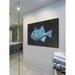 Marmont Hill 'Triggerfish' by Warren Sellers Painting Print on Wrapped Canvas in Black | 30 H x 45 W x 1.5 D in | Wayfair MH-WATSEL-09-C-45