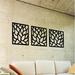 Matrix Decor Screens Panel Lotus Wall Décor in Black/Gray | 22.8 H x 22.8 W in | Wayfair B-LO0606-CH-D