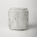 AllModern Round Lady/Gray Marble Kitchen Canister in White | 5 H x 4.8 W x 4.8 D in | Wayfair 76E551B0D89B456AB90F66B996205544