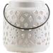 Mistana™ Ceramic Tabletop Lantern Ceramic in White | 6.5 H x 6.25 W x 6.25 D in | Wayfair MTNA3113 40470185