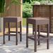 Latitude Run® Apopka Patio Bar Stool Wicker/Rattan in Brown | 27.25 H x 14 W x 14 D in | Wayfair MCRR2899 26685330