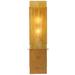 Meyda Lighting Palissade 2-Light Hardwired Flush Mounted Sconce Glass/Metal in Brown/White | 42 H x 12 W x 4.25 D in | Wayfair 118380