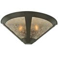 Meyda Lighting 2-Light Van Erp Mica Half Moon in Black/Gray | 8.5 H x 22 W x 11 D in | Wayfair 111882