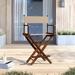 Latitude Run® Alyzon Folding Director Chair Solid Wood in Brown | 39.25 H x 25 W x 19 D in | Wayfair 1360F0B3B1E74BFD9D306018E2EC4148