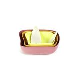 Ebern Designs Quarles 3 Piece Salad Bowl Set Bamboo in Orange/Pink/Yellow | Wayfair BC52938F7CD5461FB466B0739E5C9A6F