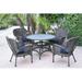 Bay Isle Home™ Batchelder 5 Piece Outdoor Dining Set w/ Cushions Wicker/Rattan | 29.5 H x 44.5 W x 44 D in | Wayfair