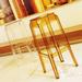 AllModern Borum Patio Bar Stool Plastic in Yellow | 29.5 H x 14.2 W x 14.2 D in | Wayfair MRCR8463 34380473