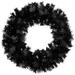 Northlight Seasonal 36" Battery Operated Black Bristle Artificial Christmas Wreath Warm White LED Lights in Black/White | Wayfair 31742027