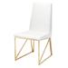 Nuevo Caprice Upholstered Dining Chair Upholstered in Gray/White/Yellow | 36 H x 23.25 W x 17.75 D in | Wayfair HGTB316