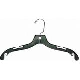 Only Hangers Inc. Top Non-Slip Hanger for Dress/Shirt/Sweater Plastic/Metal in Black | 8 H x 17 W in | Wayfair PH400-25