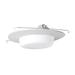 NICOR Lighting Opal Lexan Drop 6" Recessed Shower Trim in White | 2.5 H x 8 W in | Wayfair 17509