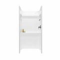 Swan Veritek 72" x 36" x 36" Three Panel Shower Wall Composite | 72 H x 36 W x 36 D in | Wayfair SA03636.010