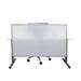 OBEX Polycarbonate Split Screen Privacy Panel Metal in White | 24 H x 48 W x 0.63 D in | Wayfair 24X48P-A-W-SS