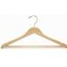 Only Hangers Inc. Flat Wooden Non-Slip Hanger for Dress/Shirt/Sweater Wood/Metal in Brown | 10 H x 17 W in | Wayfair NH101-50