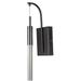 Orren Ellis Delmont 1 - Light LED Dimmable Black Chrome Flush Mount Sconce Glass/Metal | 19 H x 4.5 W x 5.5 D in | Wayfair OREL7532 41382385