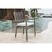 Panama Jack Outdoor Coldfield Stacking Patio Dining Armchair w/ Cushion in Gray | 33.5 H x 19 W x 19 D in | Wayfair PJO-1601-GRY-AC-CUSH/SU-739