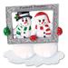 PolarX Ornaments Snow Couple Holding Frame Ornament | 3.88 H x 3.75 W x 0.5 D in | Wayfair OR705