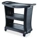 Rubbermaid Executive Utility Cart Plastic in Black | 38 H x 20 W x 21 D in | Wayfair RCP9T6800