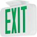 Progress Lighting Thermoplastic LED Exit Sign Thermoplastic in White | 7.2 H x 11.6 W x 2 D in | Wayfair PETPE-UG-30