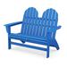 POLYWOOD® Vineyard 48" Adirondack Outdoor Bench Plastic in Blue | 39.63 H x 49.75 W x 29.63 D in | Wayfair ADBN600PB